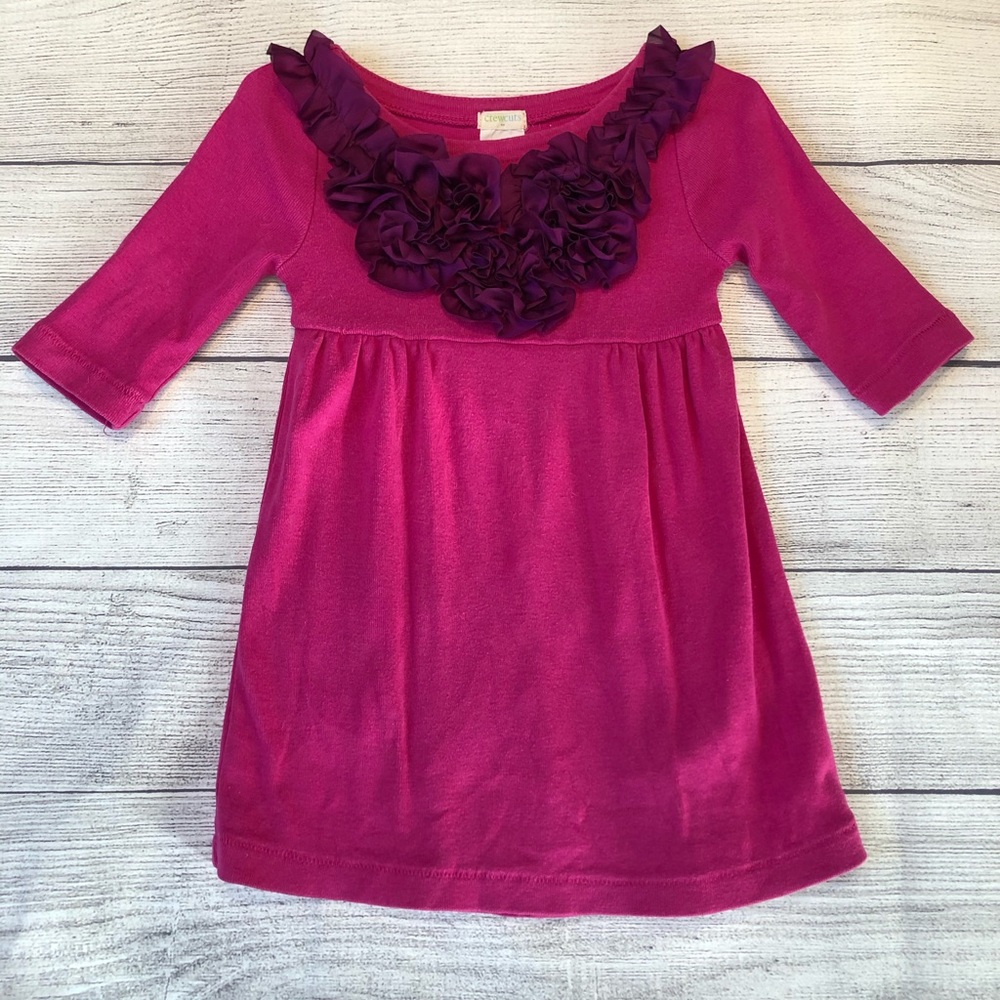 2 Ruffle Magenta & Purple Dress - Picture 1 of 2